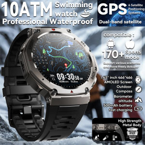 2025 New For Xiaomi Samsung Smart Watch Men Bulit-in GPS Positioning 10ATM Waterproof 170 Sport Mode BT Call Military smartwatch