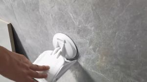 Plastic Foot Pressed Forest Shower Footrest Easy Installation Tool Wide Pedal for Bathroom