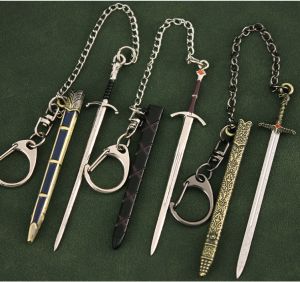 Ragnarok Kratos เกม God-Of-War 5 พวงกุญแจพวงกุญแจ โล่จี้โลหะ เกมของที่ระลึก