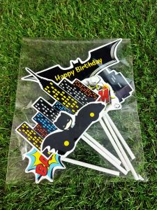Topper cake Batman happy birthday hiasan kue ulang tahun
