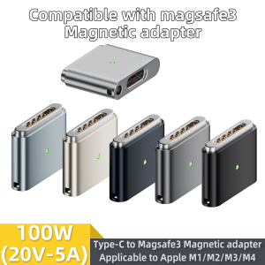 Compatible with magsafe3 Magnetic Fast Charging Adapter PD 100WType-C to magsafe3 Adapter for Macbook Air/Pro M1/M2/M3/M4