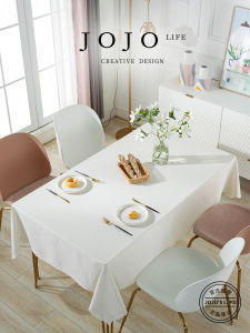 Nordic Pure Cotton Tablecloth Home Use Solid Color Lace Cover Cloth Soundproof Table Napkin Simple Modern Style