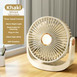 Desktop Mini Fan USB Charging Ultra Quiet Kitchen Bathroom Wall Mounted Circulation Fan 3046 Silent Home Use Fan