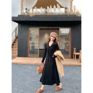 V-Neck Fitted Waist Dress