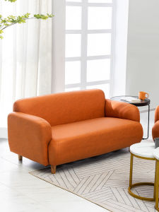 Nordic Technology Cloth Sofa Small Apartment Double Three-Person Minimalist Modern Living Room Bedroom Simple Clothing Store Internet Celebrity