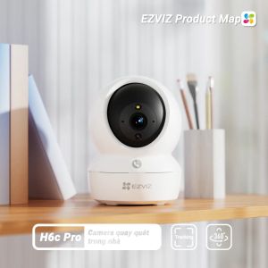 Camera WiFi 4MP Quay Quét EZVIZ H6C Pro 2K+ Có Màu Ban Đêm