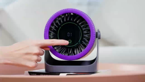 RICHMENT Desk Fan Portable Fit For Fan Small Table Fan With 199 Gear 6000Mah USB Rechargerable Wall Mount Fan Kitchen Home Office