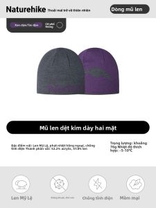 NatureHike | Mũ Đi Bộ Ngoài Trời Bằng Lông Cừu Merino Ấm