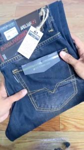 ARGUWESO JEANS - Celana Jeans Denim Panjang Pria Standar Reguler Fit