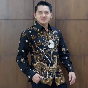 Baju Batik Pria Dewasa Batik Pria Lengan Panjang Kemeja Batik Pria Murah Lengan Pendek Terbaru Full Furing Batik Wisanggeni Solo Motif Ayam Alas