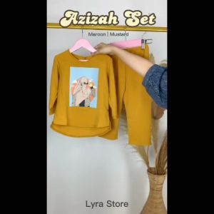 Setelan Ukuran 2-8 Tahun / Azizah set kids / Setelan Anak Perempuan