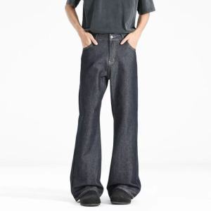 Black Straight Leg Original Jeans Mens Spring Autumn Cleanfit Trendy Brand 2021M Version Slimming Casual Long Pants