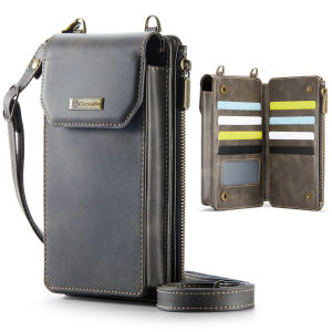 RFID Blocking Universal Phone Bags Card Holder Shoulder Bag Crossbody Purse Clutch Bag Phone Pocket Premium PU Leather Phone Cases mobile phones ≤7.3 inches.