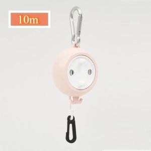 10M Retractable Travel Clothesline Laundry Drying Rope Windproof Anti Slip Outdoor Clothesline for Hotel Camping Accessories 1PC