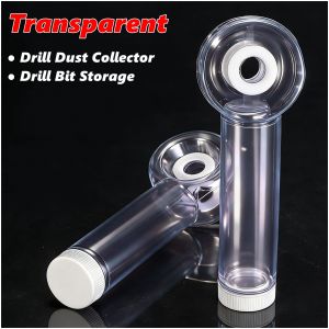 2 In 1 Large Capacity Sealed Dust Containment System Power Drill Dust Cover With Integrated Drill Bit Storage Case Dust Catcher