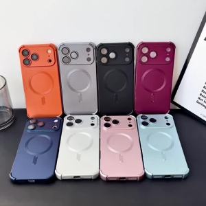 For Magsafe Magnetic Wireless Charge Case For iPhone 18 17 16 15 14 13 Pro Max TPU Four Corner Anti Fall Lens Protection Cover