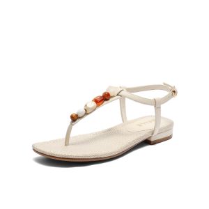 Belle | Lucky Stone T-Strap Roman Sandals
