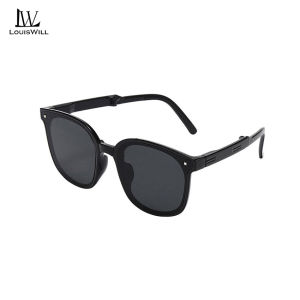 LouisWill Folding Sunglasses Polarized Lens Sunglasses Sun Glasses Outdoor Travel Sunscreen Sunglasses Women UV400 Trendy Sunglasses For Women Polarized Round Chic Retro Sunglasses