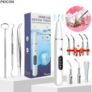 Ultrasonic Dental Tartar Remover Electric Ultra Sonic Dental Calculus Remover Plaque Removal Dental Scaler Tartar Eliminator