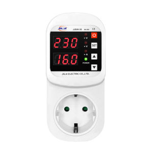 jiu ji | Automatic Voltage CurrentRefrigerator Protector Socket AC 220V Adjustable 1-16A Power Surge Protector