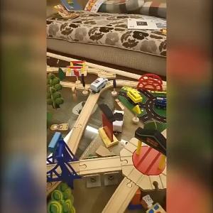 Educational Wooden Track Toy Set