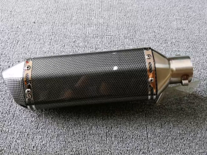 Sydneywind- ไอเสียรถจักรยานยนต์38-51มม.ท่อไอเสียรถATVแบบกันลื่นพร้อมก้านจับแบบเสียงเงียบ ปลายท่อ2นิ้ว ท่อมอเตอร์ไซค์ ปลายท่อมอเตอร์ไซค์ ปลายท่อ ปลายท่อแต่ง ของแต่ง อะไหล่แต่ง