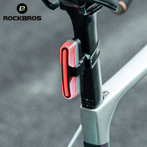 ROCKBROS Bicycle Taillight Smart Brake Sensing 5 Modes Waterproof Type-C Charging Cycling Accessories
