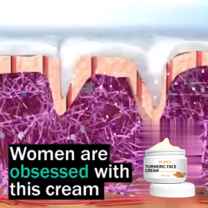 Turmeric Whitening Face Cream Wrinkle Removal Lighten Fine Lines Makes Skin Look More Youthful Birghten Moisturize Facial Care