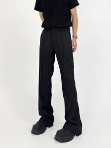 M7 High Quality TR Fabric Mens Straight Leg Pants Drapey Loose Fit Casual Trousers Teenage Fashion Autumn Season Long Pants