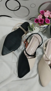 Sepatu Sandal Wanita Kekinian Termurah & Sandal Wanita Hak Slip On 3cm
