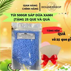 Túi 500 Gr sáp wax lông cao cấp loại 1 siêu bám lông tặng kèm 25 và quà