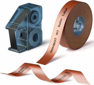 Niimbot | NIIMBOT N1/B18 Ruy Băng Satin Nhãn Cho Máy In Nhãn Đặc Biệt Nhựa Carbon Ruy Băng Cho Quà Tặng Sinh Nhật Tiệc Giáng Sinh Hoa Trang Trí Đám Cưới
