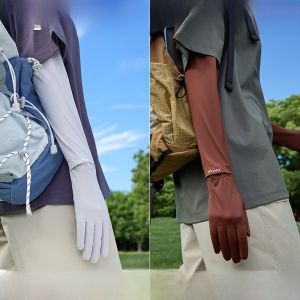 MiiOW | Găng tay chống nắng Ice Silk cho nữ mùa hè ngoài trời chống tia UV khi đi xe đạp lái xe bảo vệ toàn bộ cánh tay có thể chạm màn hình