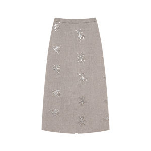 XXNING | French Waist-cinching Sequined Set
