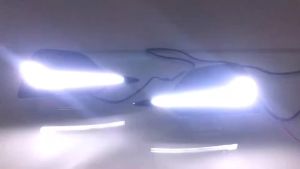 ROMADA | 2PCS LED Daytime Running Light Dynamic Turn Yellow Signal Car DRL 12V LED Fog Lamp For Nissan Qashqai 2019 2020 2021 2022