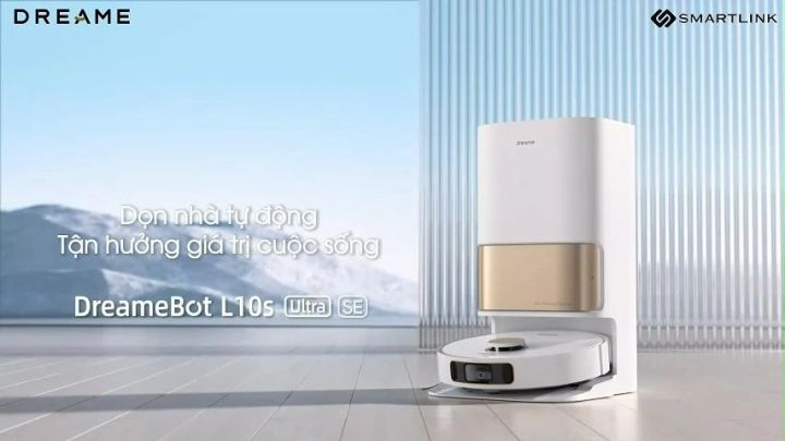 Robot lau sàn hút bụi tự làm sạch thông minh Dreame Bot L10s Ultra Gen 2/ L10 Ultra/ D20 Ultra - Bản quốc tế - Bảo hành 24 tháng
