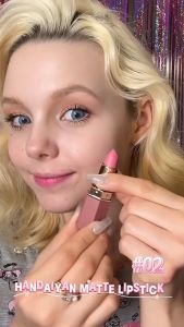 ลิปสติกสีด้านสำหรับมืออาชีพลิปสติกเนื้อแมทลิปเนื้อกำมะหยี่สีติดทนนานกันน้ำมี6สี