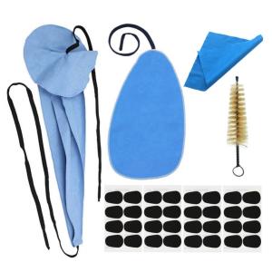 Saxophone Cleaning Kits with Mouthpiece Cushions Inner Chamber Cleaning Cloth Mouthpiece Brush Sax Clarinet Cleaning Tools