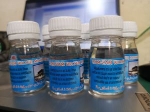Air Zam Zam 30 Ml botol bening High Quality oleh oleh haji dan umroh termurah dan terlengkap
