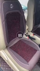 Áo Lót Ghế Ô Tô Xe Hơi Hạt Gỗ Cao Cấp  - Tựa Lung Ô Tô Chóng Nóng Massage Lưng Chất Liệu Da Và Hạt Gỗ Cao Cấp