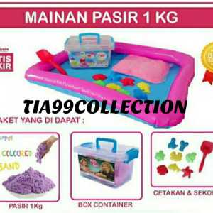 ( FREE PACKING BUBBLE WRAP + KARDUS TEBAL ) Mainan Anak Pasir 1kg  Ada Cetakannya / Free Bubble Wrap / Mainan Pasir Ajaib / Mainan Pasir Ajaib Anak - Anak  / Pasir Ajaib 1 kg termurah / Mainan pasir ajaib anak 1kg / mainan pasir Ajaib