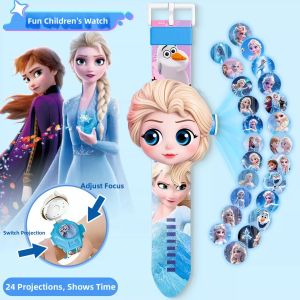 Gift Projection Glowing Cartoon Electronic Watch For Girls