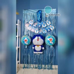 Paket Dekorasi Ulang Tahun Tema Doraemon