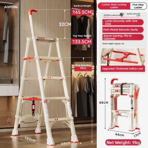 AOPENG | Portable Adjustable Stepladder