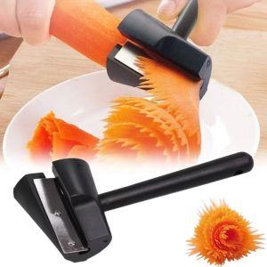 Vegetable Fruit Cutter Household Spiral Funnel Flower Shredder Peeler Artifact Portable Fast Carrot Cutter Slicer Spiral Cutter