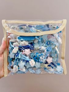 Blue Cute Cartoon Cloud Hair Clips for Girls & Children: Dopaamine Bangs Clips & Small Duckbill Hair Accessories