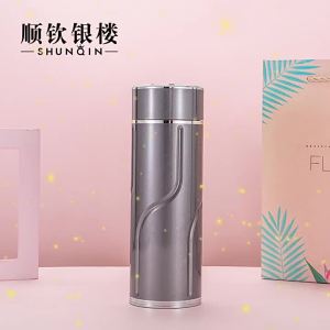 SHUNQINYINLOU | Cốc Cách Nhiệt Bạc Sạch 999