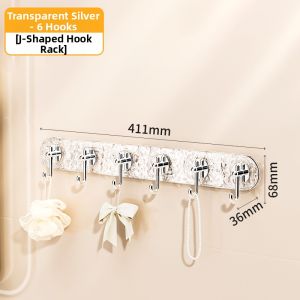 Strong Adhesive Drill-Free Bathroom Clothes Hooks