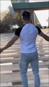 Ian Two Toned Tshirt Men Colour Block Raglan Sleeve Tee Shirt for Men Oversized Cotton Round Neck T-shirt