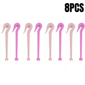 2/4/6/8Pcs Disposable Elastic Hair Band Cutter Girls Ponytail Remover Headbands Cutting Tool Kids Headwear Cut Knife Accessories